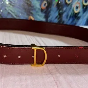 Vintage Cartier Belt with Gold Tone Buckle Authentic Cartier Belt Black Leather GP Logo Buckle Gold  main image 4